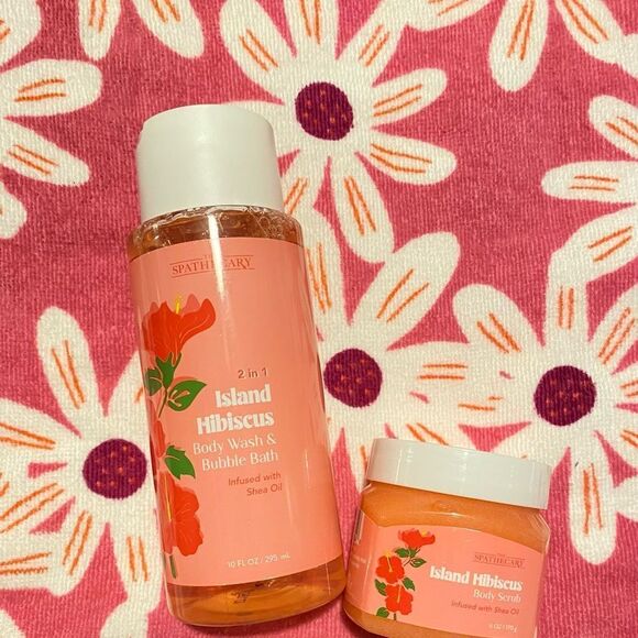 🛍️The Spathecary 2 in 1 Island Hibiscus 🌺 Body Wash& Body Scrub🔥 - Picture 7 of 9